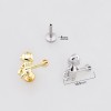 PLAYFUL WHIMSICAL LIL DEVIL  PUSHIN (THREADLESS) 316L SURGICAL STEEL LABRET SET